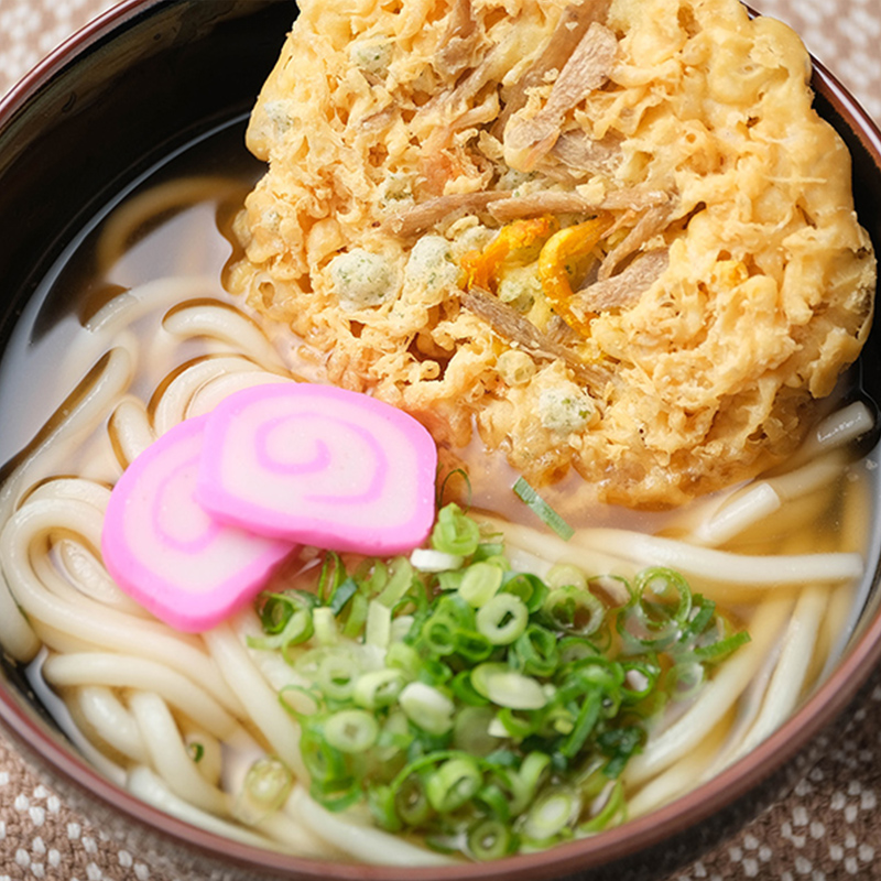 画像：木嶋製麺のお家で食べる駅うどんセット（天ぷら）５食セット