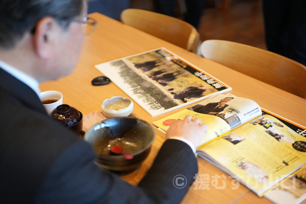 阿武町・花田憲彦・町長・無角和牛・無角和牛丼・道の駅・千代丸食堂