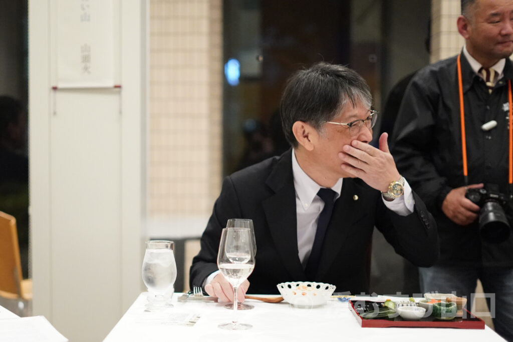 ②・援むすび山口・トライアングル・山口市・伊藤市長・新谷酒造・わかむすめ・セントコア山口・ヤスベェ・新井道子・まーちゃん・地域商社やまぐち株式会社