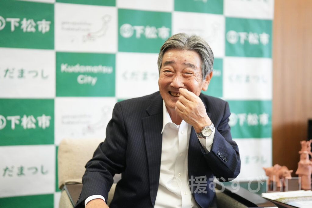 下松市・国井益雄 市長・笠戸島・牛骨ラーメン・笠戸ひらめ・天王森古墳・立方埴輪