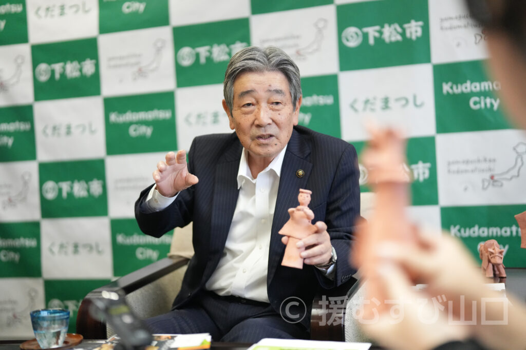 下松市・国井益雄 市長・笠戸島・牛骨ラーメン・笠戸ひらめ・天王森古墳・立方埴輪