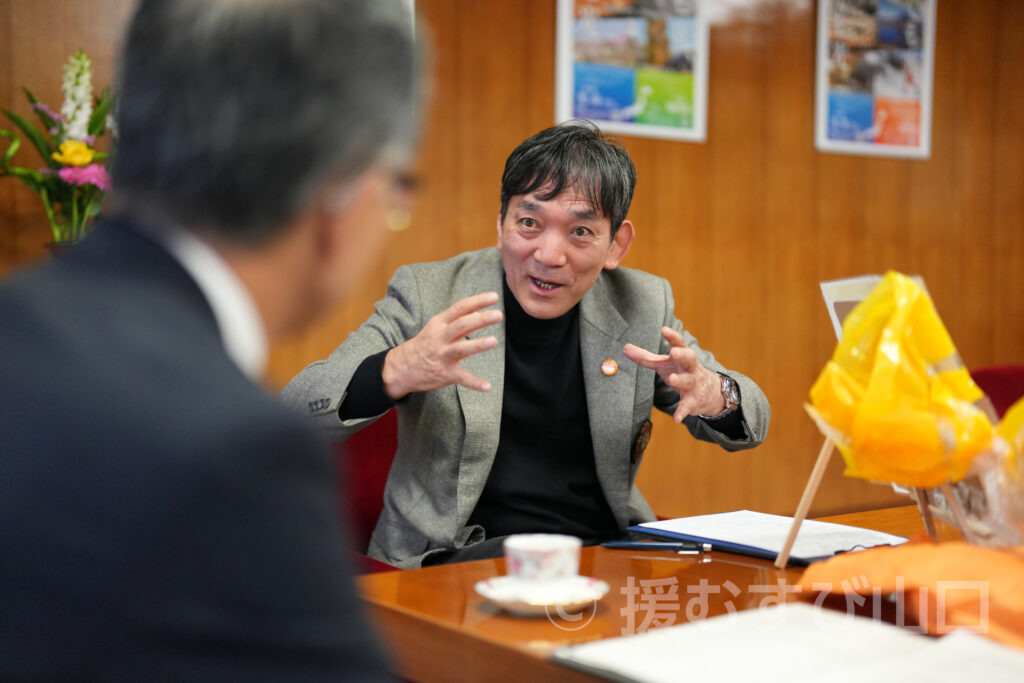 光市・芳岡統市長・カンロ飴・虹ヶ浜・里の厨