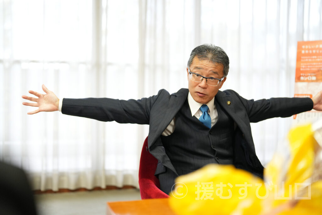 光市・芳岡統市長・カンロ飴・虹ヶ浜・里の厨