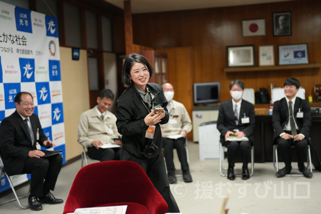 光市・芳岡統市長・カンロ飴・虹ヶ浜・里の厨