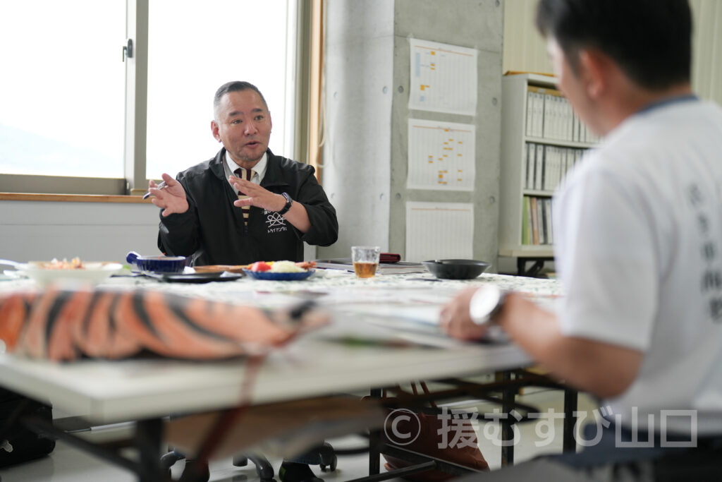 光・熊毛地区栽培漁業協会(栽培漁業センター )
谷村事務局長 インタビュー