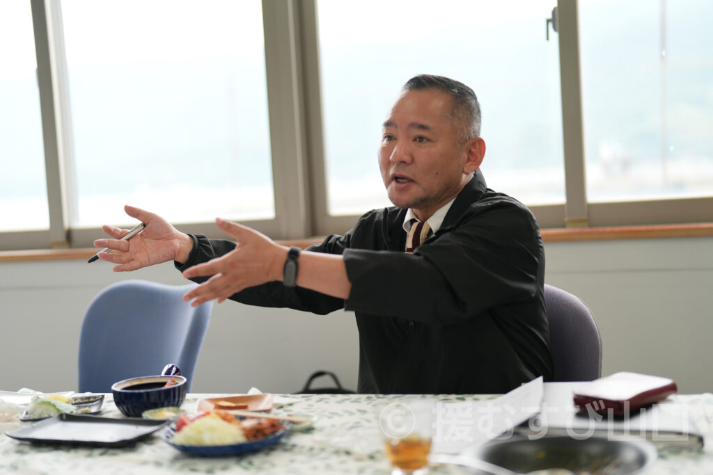 光・熊毛地区栽培漁業協会(栽培漁業センター )
谷村事務局長 インタビュー
