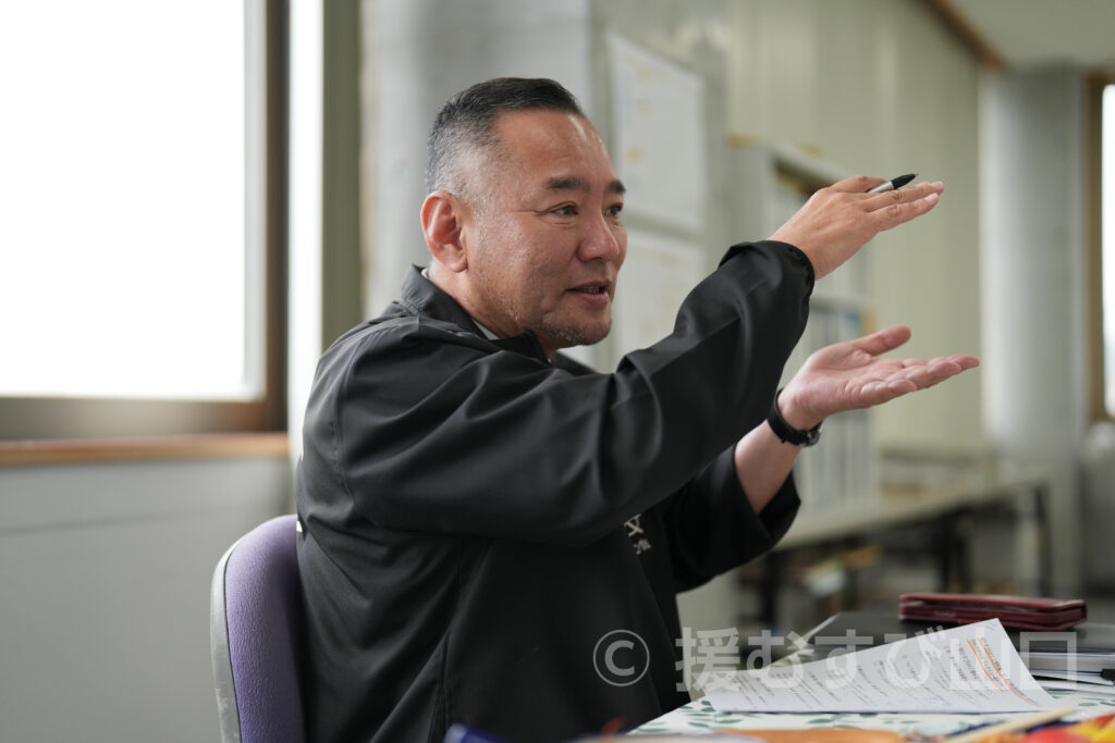 光・熊毛地区栽培漁業協会(栽培漁業センター )
谷村事務局長 インタビュー